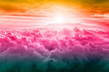 Güzel mavi gökyüzü arkaplanı 