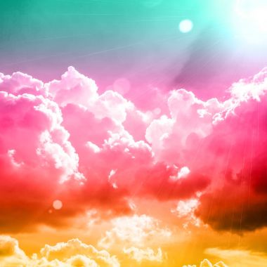 Güzel mavi gökyüzü 