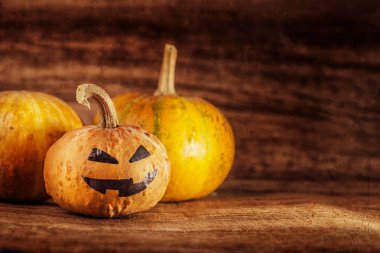 Halloween jack-o-lantern arka plan üzerinde