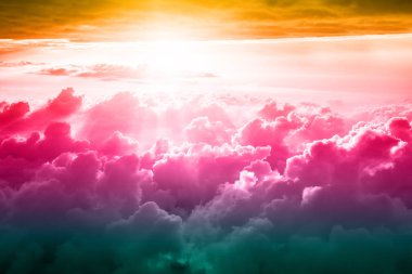 Güzel mavi gökyüzü arkaplanı 