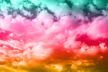 Güzel mavi gökyüzü bulutlar 