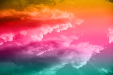 Güzel mavi gökyüzü bulutlar 