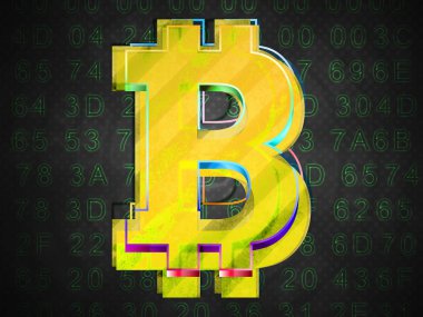 Bitcoin arka plan üzerinde
