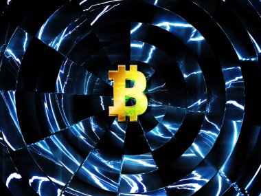 Bitcoin arka plan üzerinde