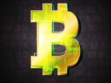 Bitcoin arka plan üzerinde