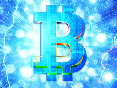Bitcoin arka plan üzerinde