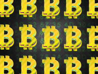 Bitcoin arka plan üzerinde