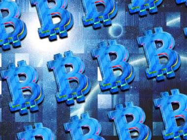 Bitcoin arka plan üzerinde