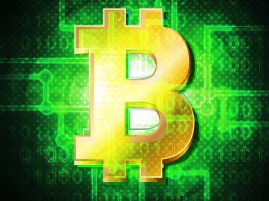 Bitcoin arka plan üzerinde