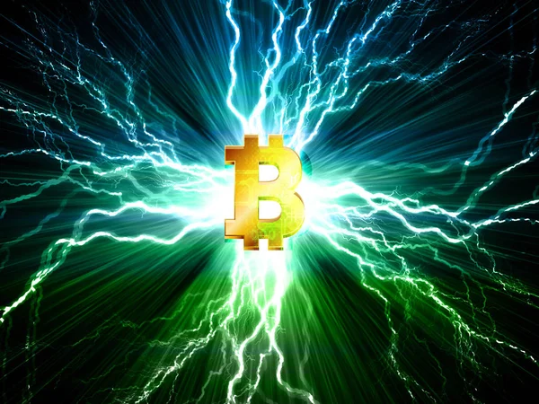 Bitcoin arka plan üzerinde