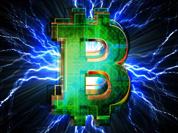 Bitcoin arka plan üzerinde