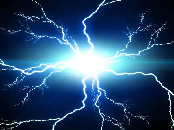 Електричний спалах блискавки — стокове фото