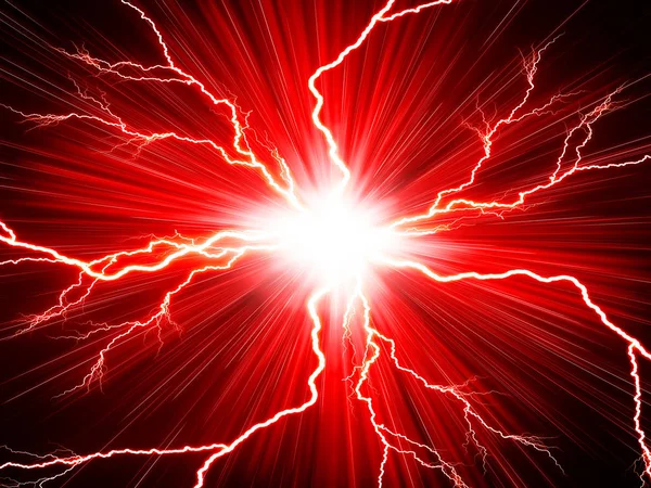 Electric flash of lightning — Stock Photo, Image