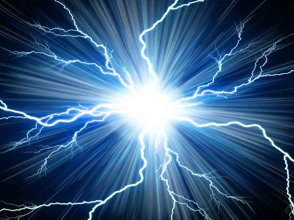 Electric flash of lightning — Stock Photo, Image