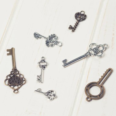 Arka plan üzerinde Vintage tuşları 