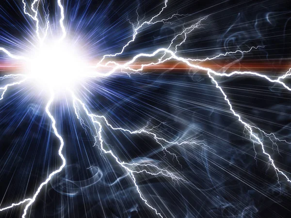 Electric flash of lightning — Stock Photo, Image