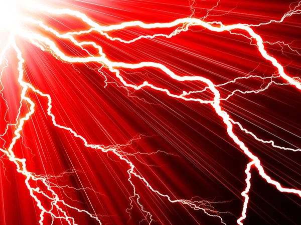 Электрическая вспышка молнии — стоковое фото
