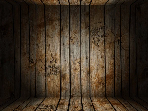 Wooden interior room — Stock Photo, Image