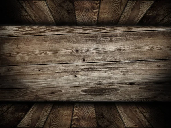 Sala de madeira com painel — Fotografia de Stock