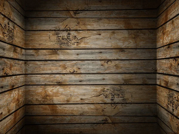 Quarto interior de madeira — Fotografia de Stock