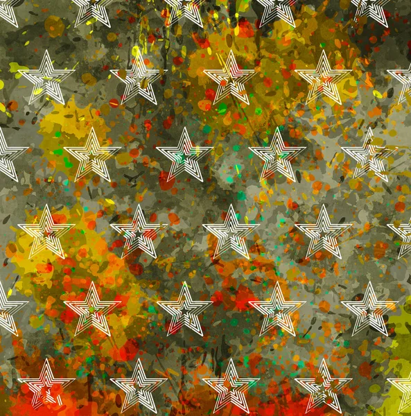 Camouflage Military Background Stars — Stock Photo, Image
