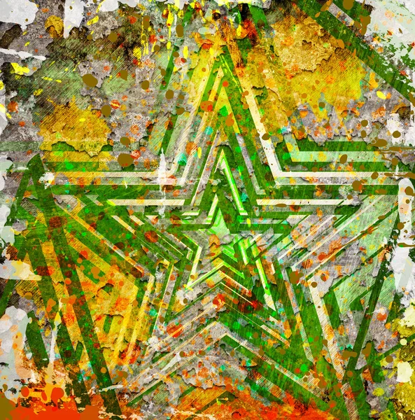 Camouflage military background with star