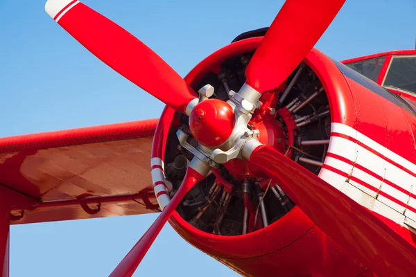 Motor Pistón Redondo Aviones — Foto de Stock