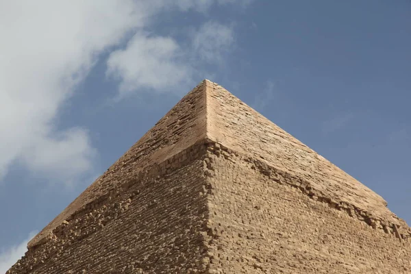 Egyiptom Kairó Giza Általános Nézet Piramisok — Stock Fotó