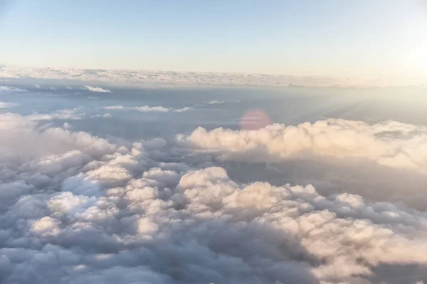 Schöne Blaue Himmel Hintergrund Mit Wolken — Stockfoto