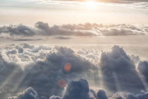 นหล องฟ สวยงามท เมฆ — ภาพถ่ายสต็อก