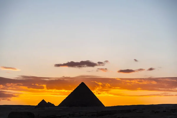 Egito Cairo Gizé Visão Geral Das Pirâmides — Fotografia de Stock