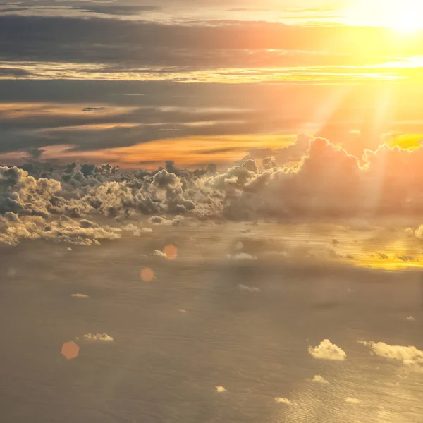 Frumos Fundal Albastru Cer Apus Soare — Fotografie, imagine de stoc