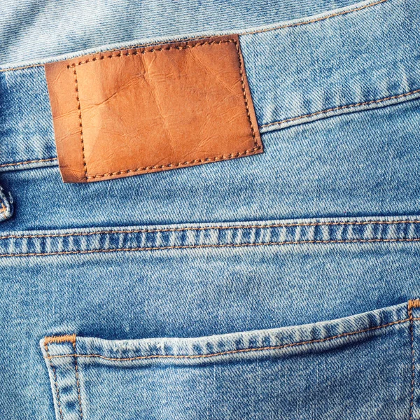 Jeans Bakgrund Denim Med Söm Modedesign — Stockfoto