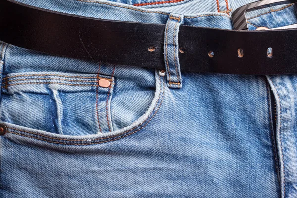 Jeans Bakgrund Denim Med Söm Modedesign — Stockfoto