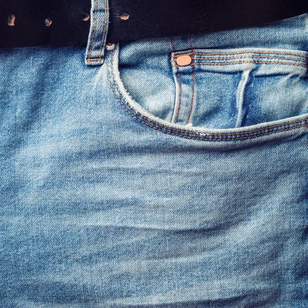 Jeans Hintergrund Jeans Mit Naht Von Mode Design — Stockfoto