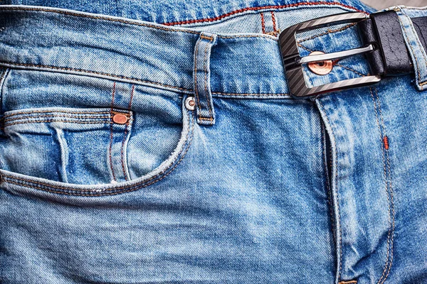 Jeans Bakgrund Denim Med Söm Modedesign — Stockfoto