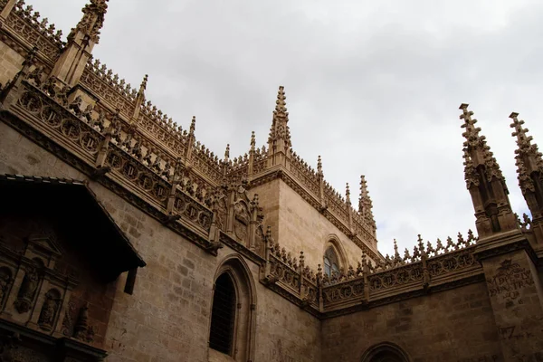 Vista Detallada Del Techo Catedral Granada — Foto de Stock