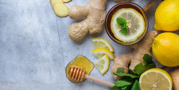 Soğuk kış günleri için bardakta zencefilli çay