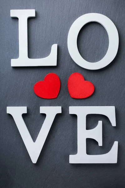 Valentine dia feriado letras texto mensagem amor cartão fundo — Fotografia de Stock