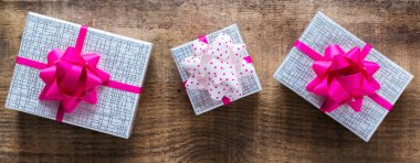 Sevgililer günü tatil aşk hediye kutuları arka plan