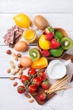 Anti gıda, sağlıklı yaşam konsepti yelpazesi