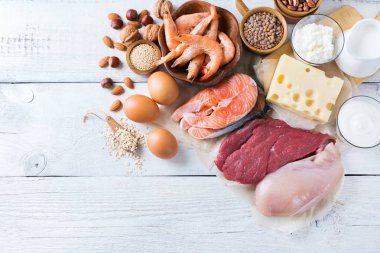 Sağlıklı protein kaynağı ve vücut yiyecek geliştirme