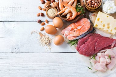 Sağlıklı protein kaynağı ve vücut yiyecek geliştirme
