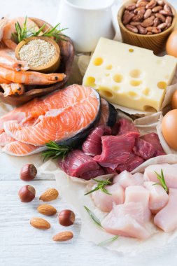 Sağlıklı protein kaynağı ve vücut yiyecek geliştirme