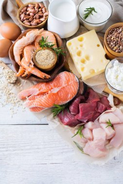 Sağlıklı protein kaynağı ve vücut yiyecek geliştirme