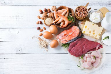 Sağlıklı protein kaynağı ve vücut yiyecek geliştirme