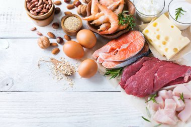 Sağlıklı protein kaynağı ve vücut yiyecek geliştirme