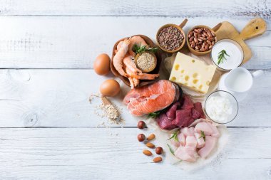 Sağlıklı protein kaynağı ve vücut yiyecek geliştirme