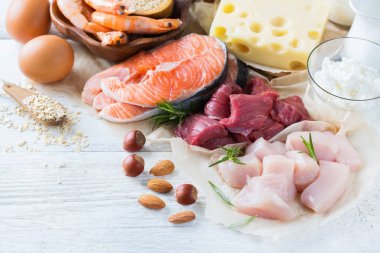 Sağlıklı protein kaynağı ve vücut yiyecek geliştirme