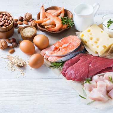 Sağlıklı protein kaynağı ve vücut yiyecek geliştirme